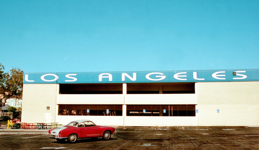 los angeles with car