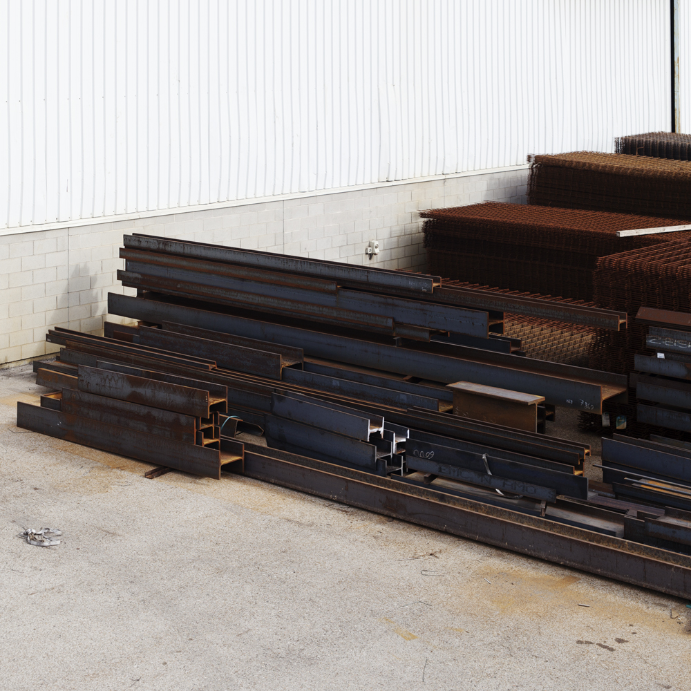 Beams and other construction metals